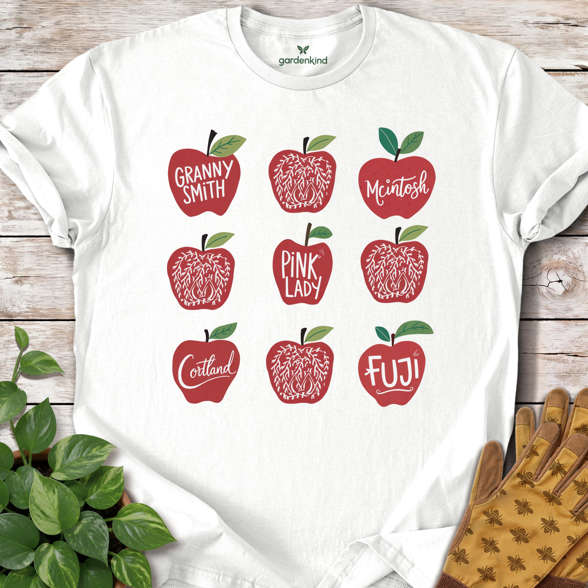 Apples Tee, White
