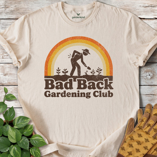 Bad Back Gardening Club Tee, Natural