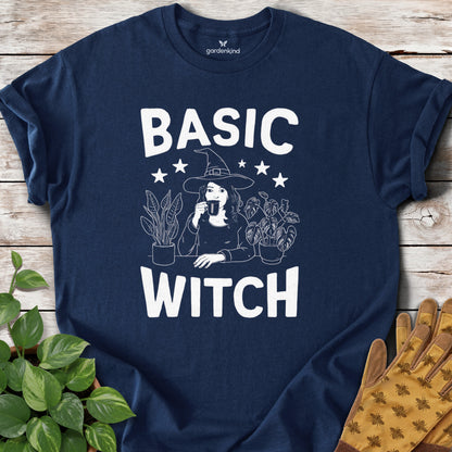 Basic Witch Tee, Navy
