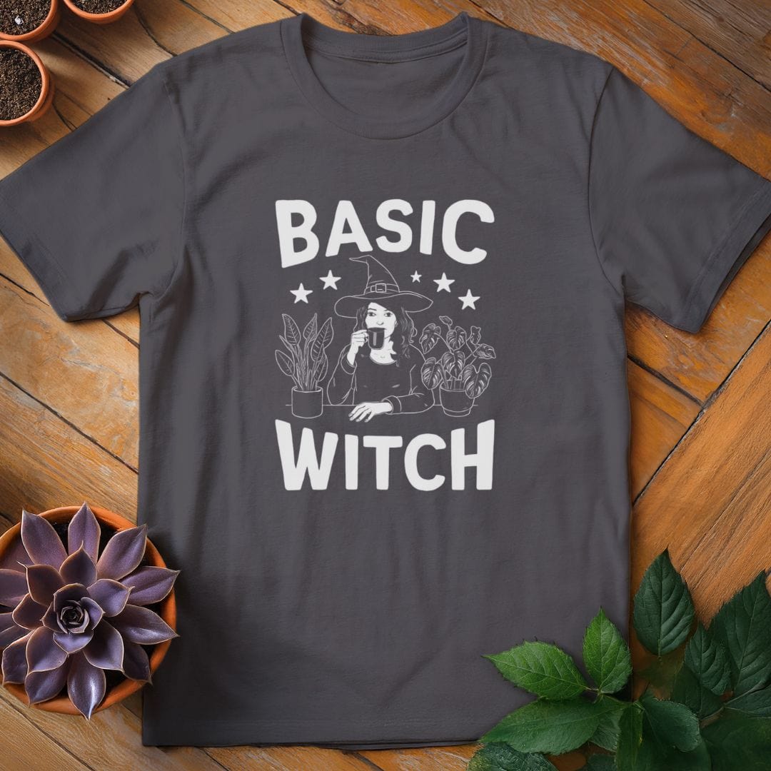 Basic Witch Tee T-Shirt Charcoal / S
