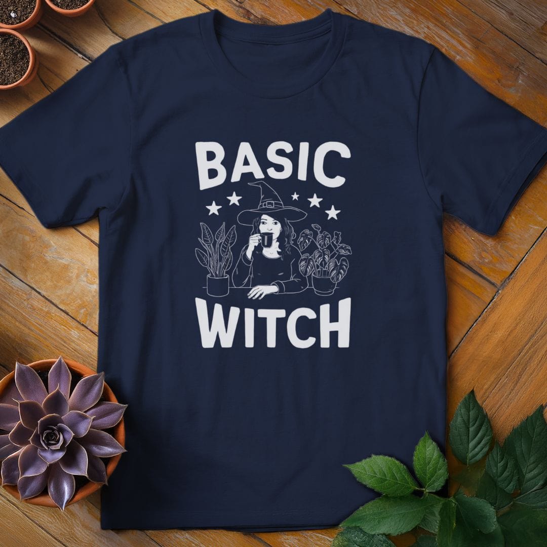Basic Witch Tee T-Shirt Navy / S
