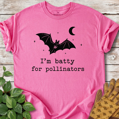 Batty for Pollinators Tee, Azalea