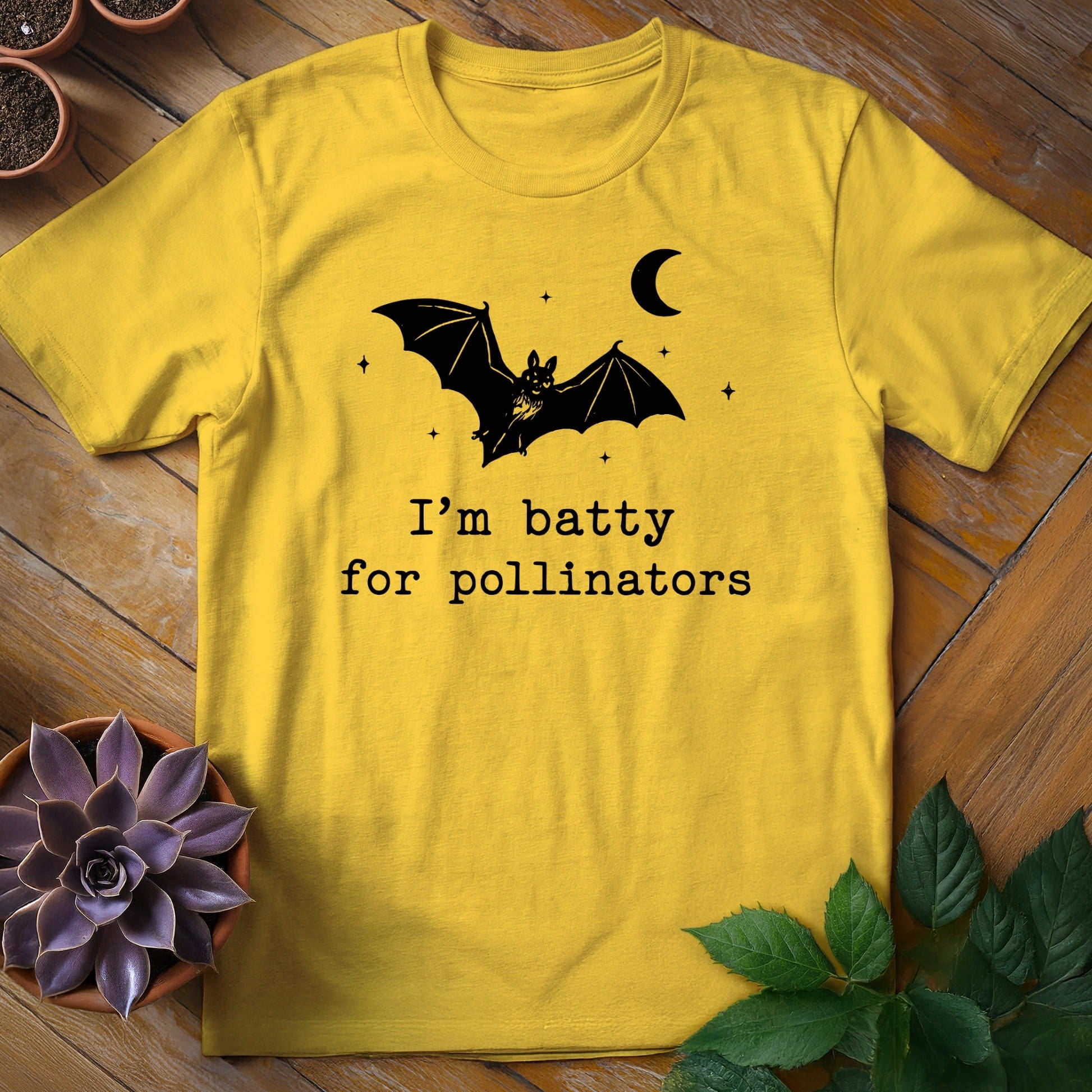 Batty for Pollinators Tee T-Shirt Daisy / S