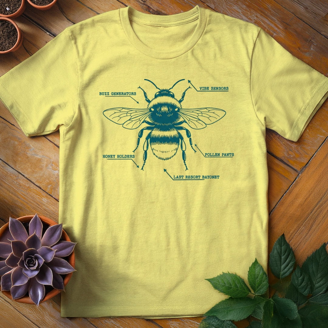 Bee Anatomy Tee T-Shirt Cornsilk / S