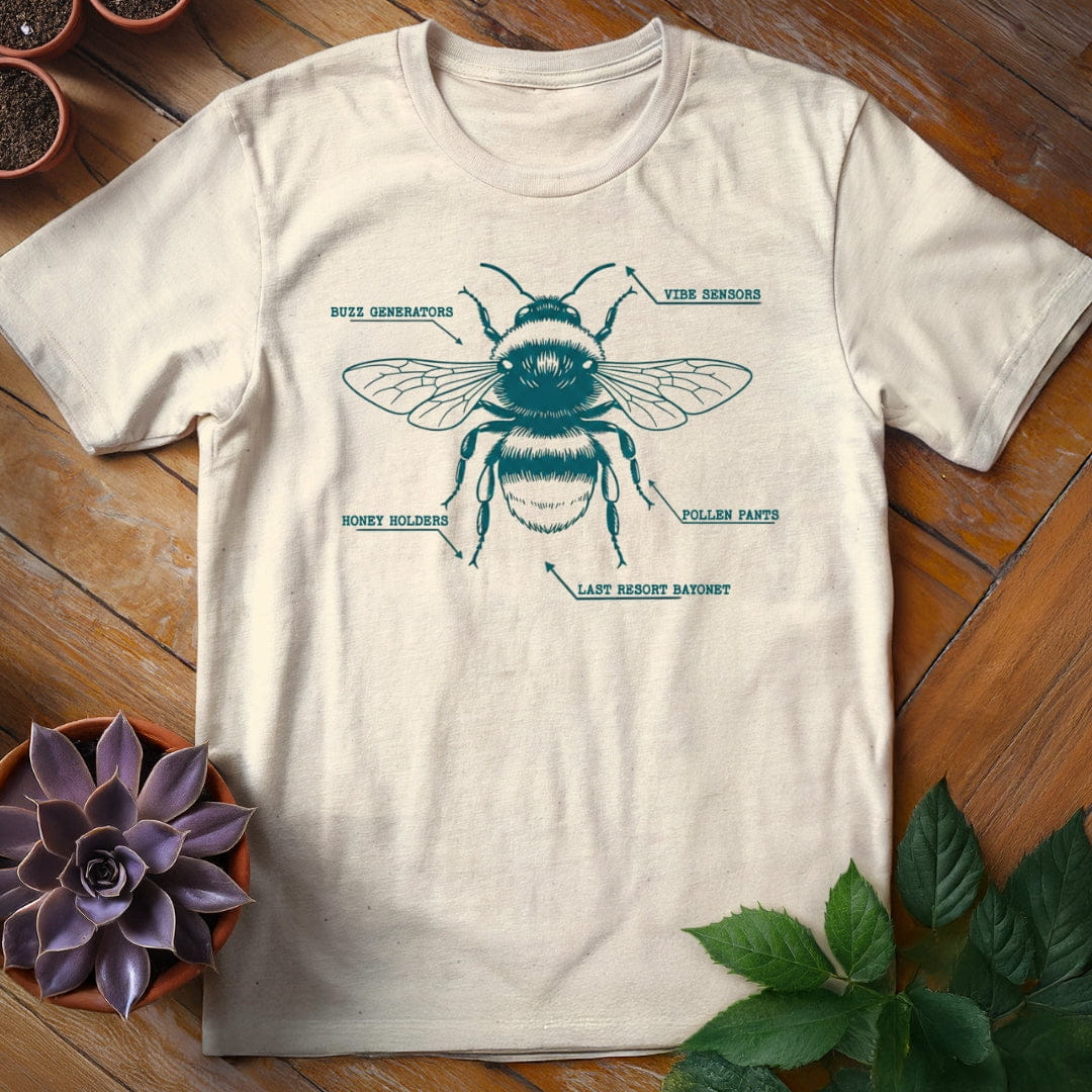 Bee Anatomy Tee T-Shirt Natural / S