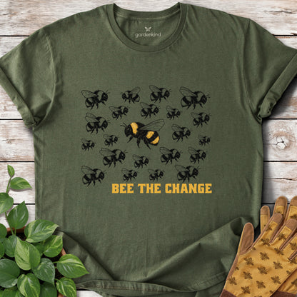 Bee the Change Tee, Military Green
