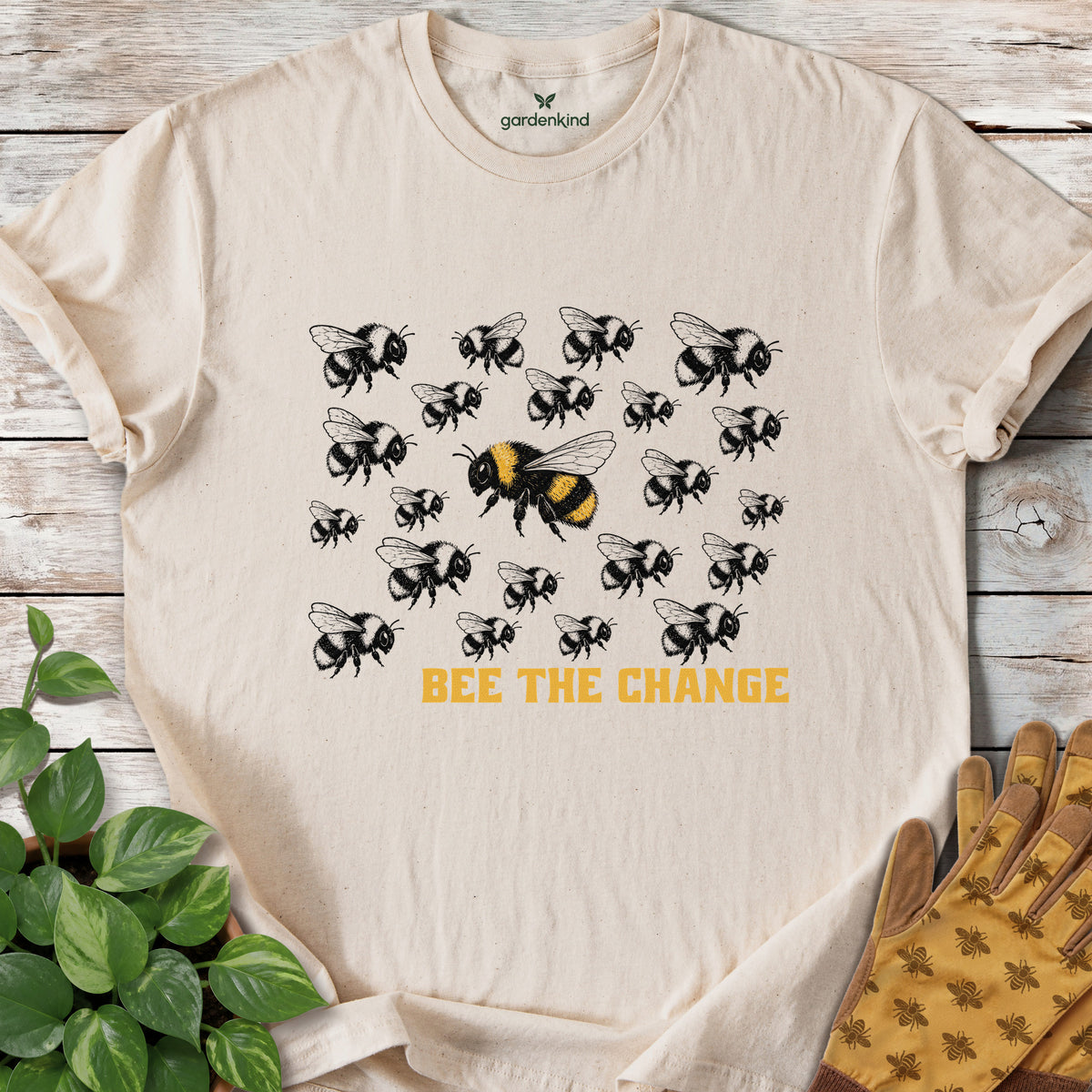 Bee the Change Tee, Natural