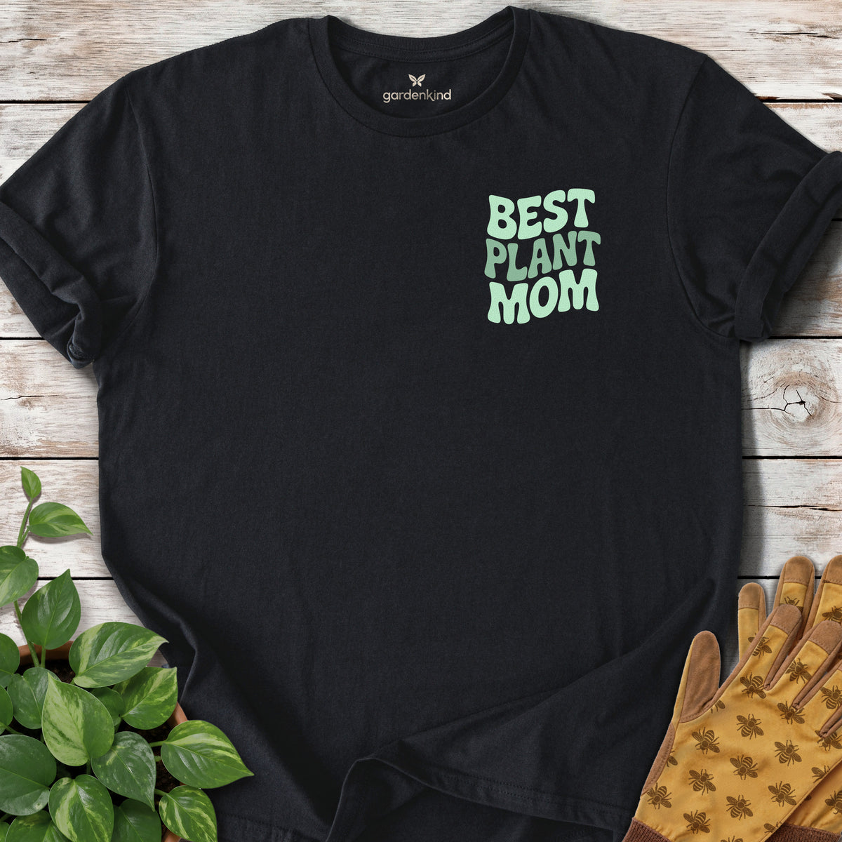 Best Plant Mom Tee, Black