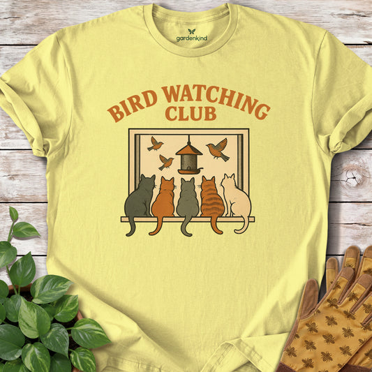 Bird Watching Club Tee, Cornsilk
