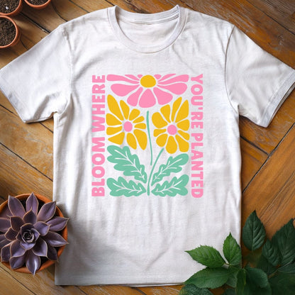 Bloom Where You're Planted Tee T-Shirt White / S
