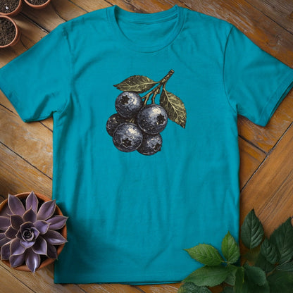 Blueberries Tee T-Shirt Tropical Blue / S