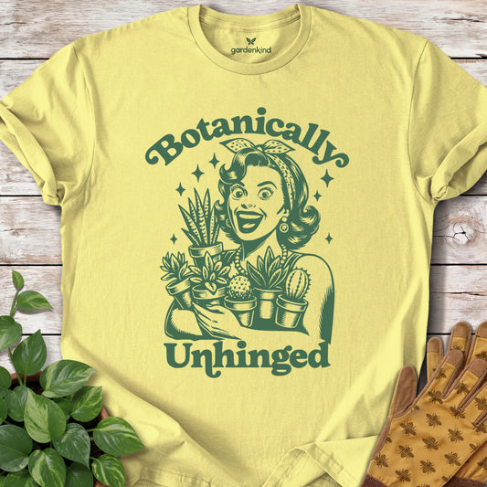 Botanically Unhinged Lady Tee, Cornsilk