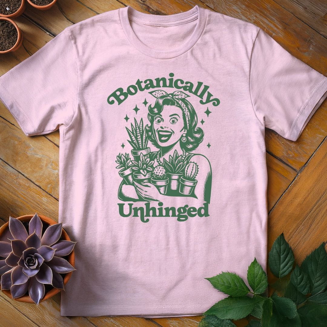 Botanically Unhinged Lady Tee T-Shirt Light Pink / S