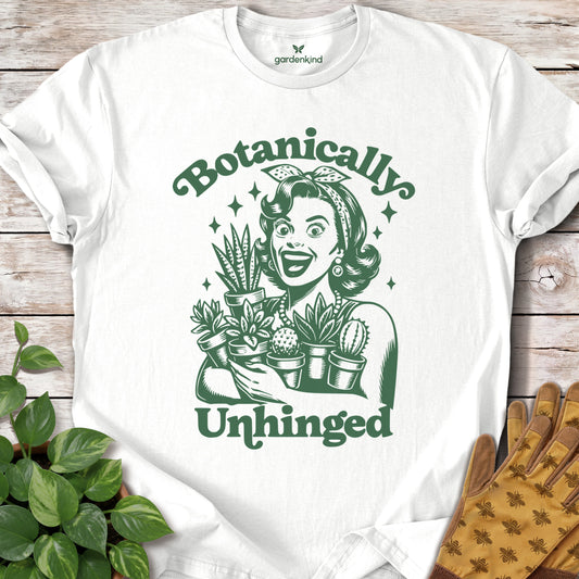 Botanically Unhinged Lady Tee, White
