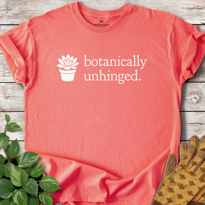 Botanically Unhinged Tee, Coral Silk