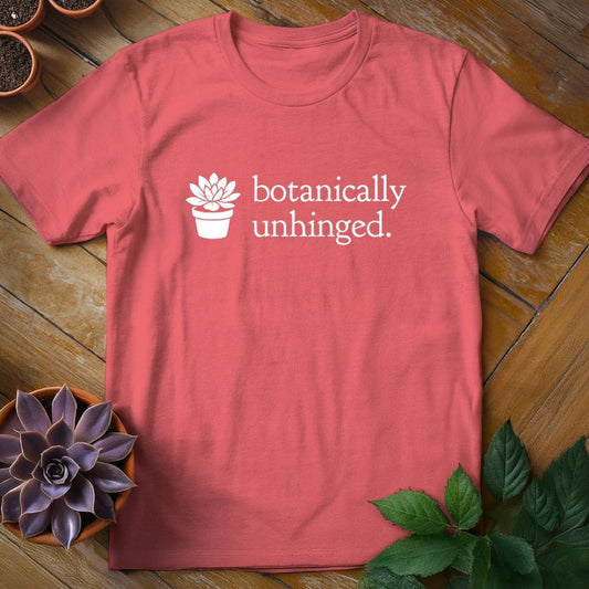 Botanically Unhinged Tee T-Shirt Coral Silk / S