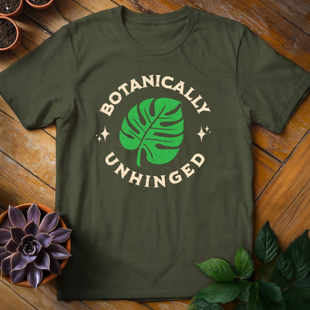 Botanically Unhinged Vintage Tee T-Shirt Military Green / S