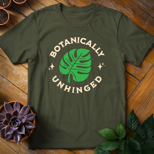 Botanically Unhinged Vintage Tee T-Shirt Military Green / S