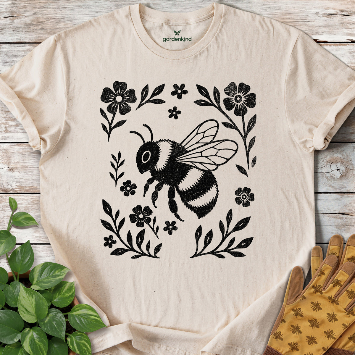 Bumblebee Tee, Natural