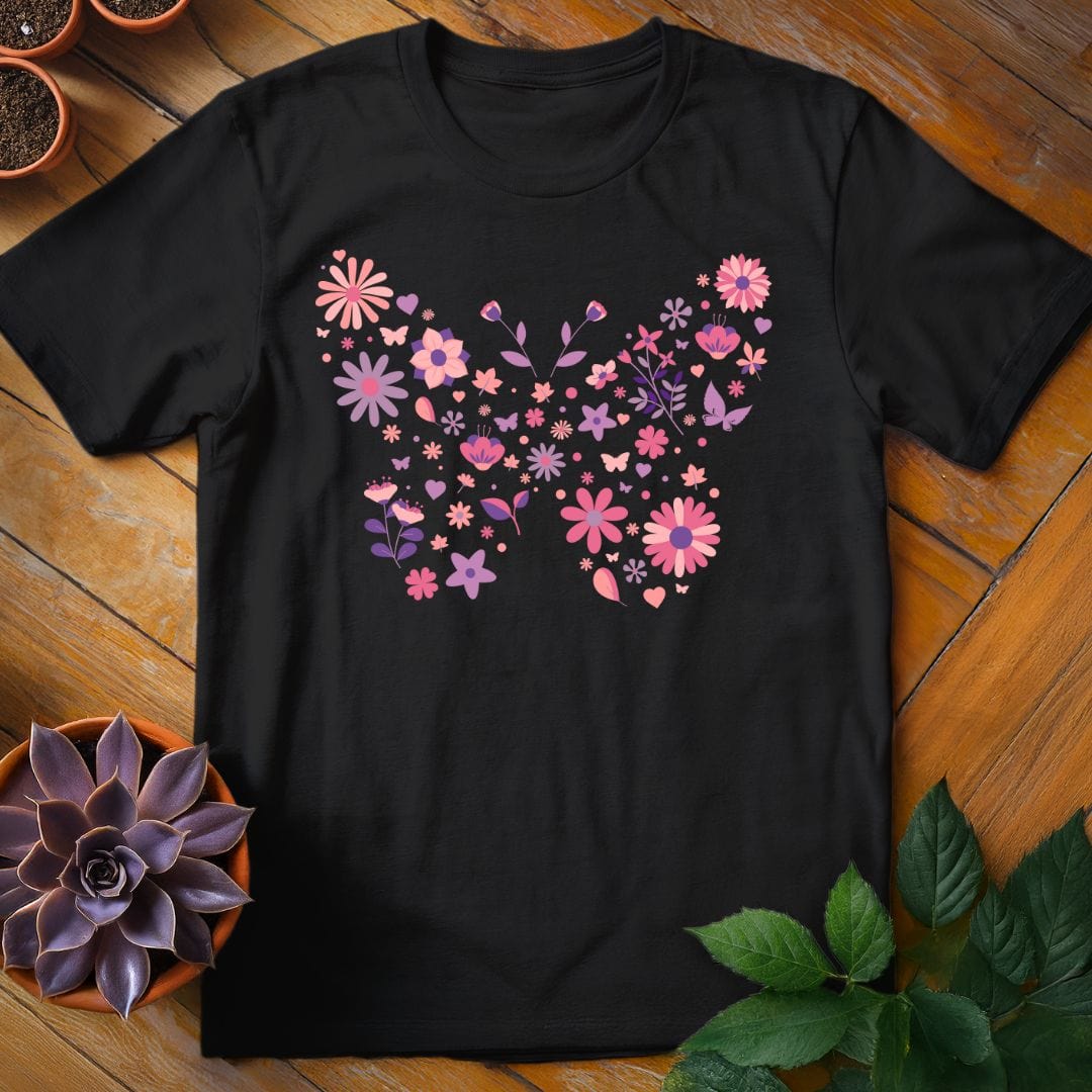 Butterfly Tee T-Shirt Black / S