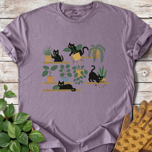 Cats & Plants Shelves Tee, Paragon