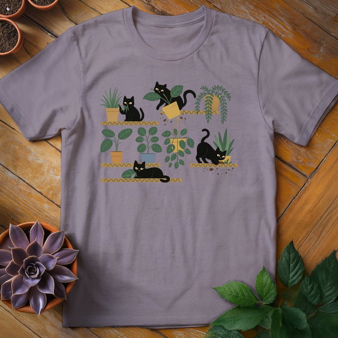 Cats & Plants Shelves Tee T-Shirt Paragon / S