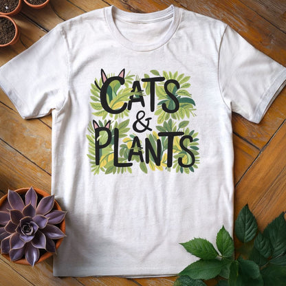 Cats & Plants Tee T-Shirt White / S