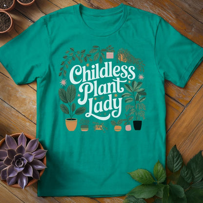 Childless Plant Lady T-Shirt Jade Dome / S