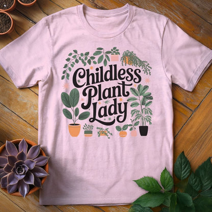 Childless Plant Lady T-Shirt Light Pink / S