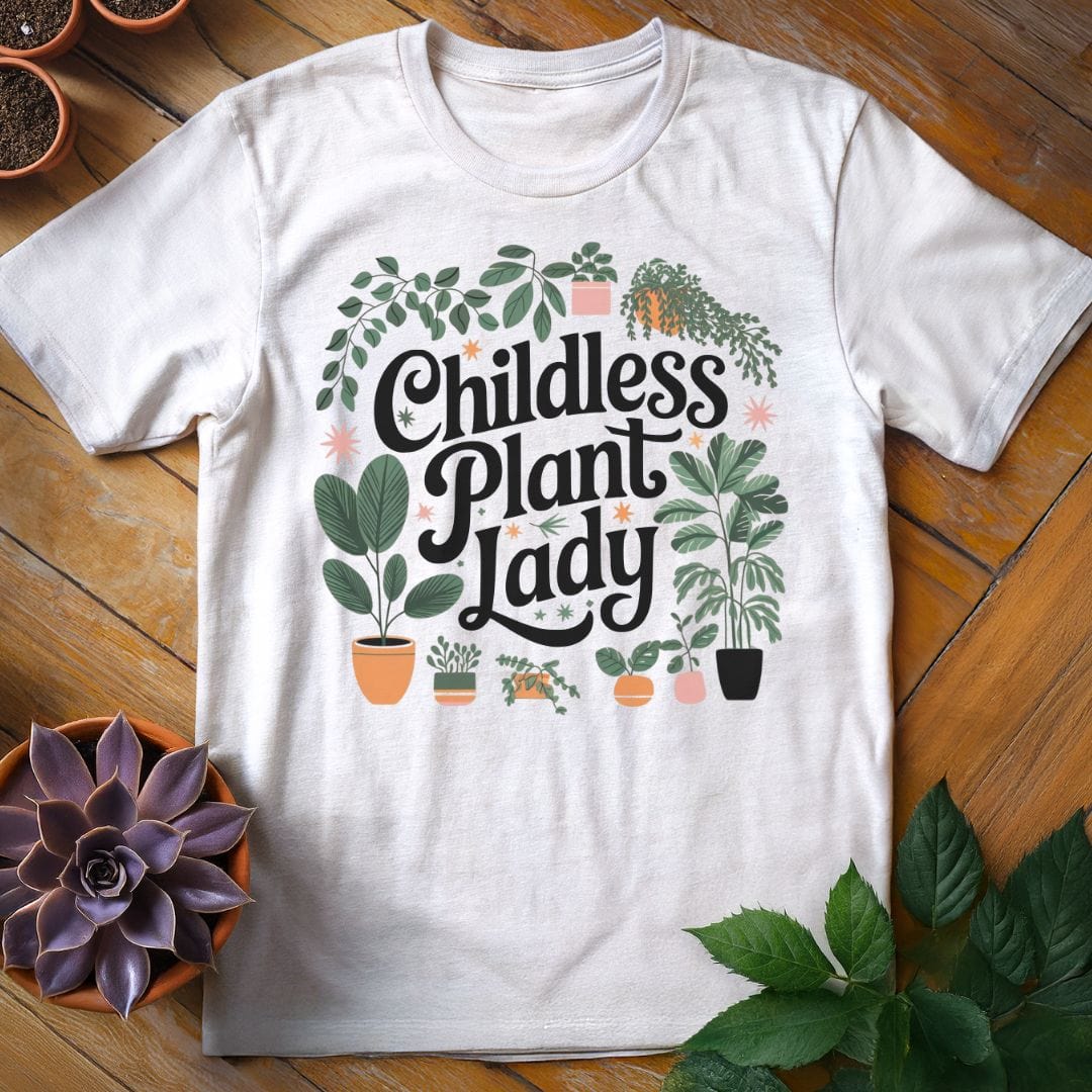 Childless Plant Lady T-Shirt White / S