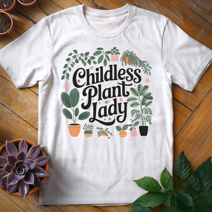 Childless Plant Lady T-Shirt White / S