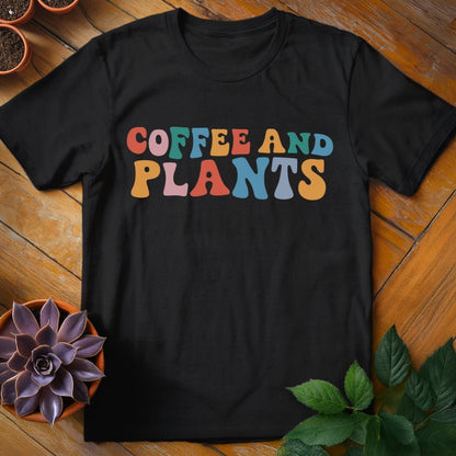 Coffee and Plants Tee T-Shirt Black / S