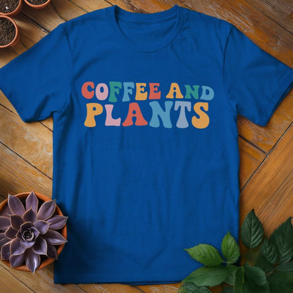 Coffee and Plants Tee T-Shirt Royal / S