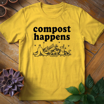 Compost Happens Tee T-Shirt Daisy / S