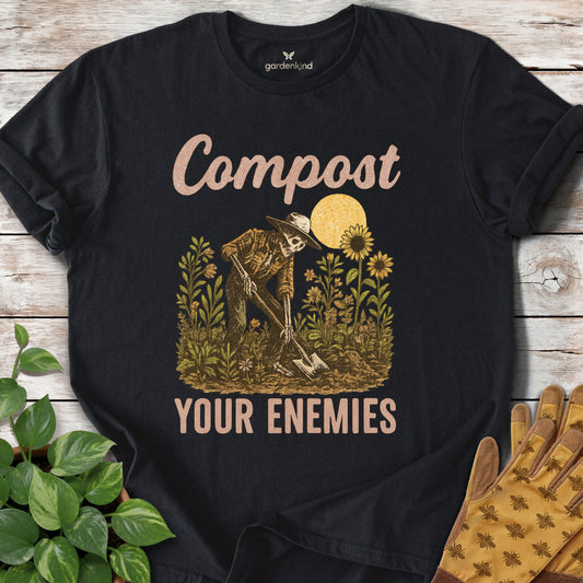 Compost Your Enemies Tee, Black