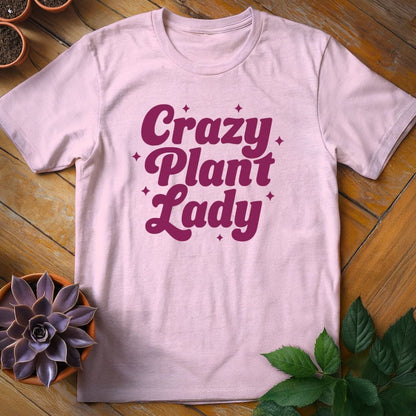Crazy Plant Lady Tee T-Shirt Light Pink / S