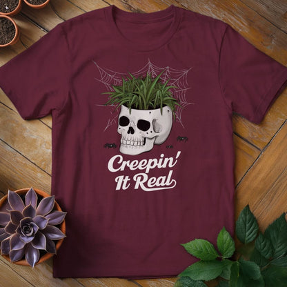 Creepin' It Real Tee T-Shirt Maroon / S
