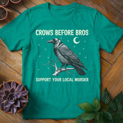 Crows Before Bros Tee T-Shirt Jade Dome / S