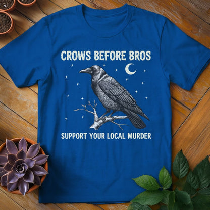 Crows Before Bros Tee T-Shirt Royal / S