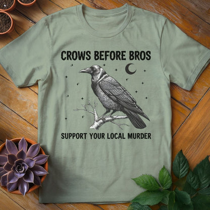 Crows Before Bros Tee T-Shirt Sage / XL