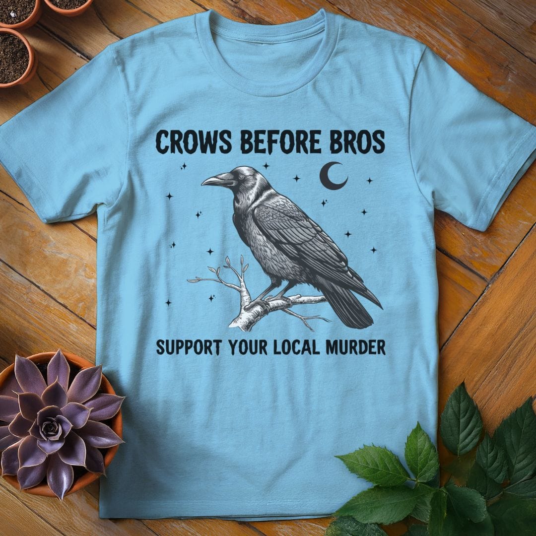 Crows Before Bros Tee T-Shirt Sky / S