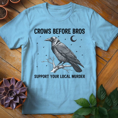 Crows Before Bros Tee T-Shirt Sky / S
