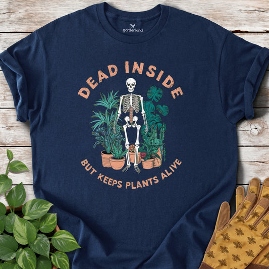 Dead Inside Tee, Navy