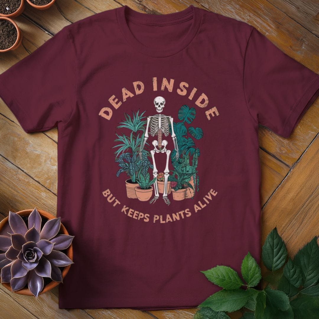 Dead Inside Tee T-Shirt Maroon / S