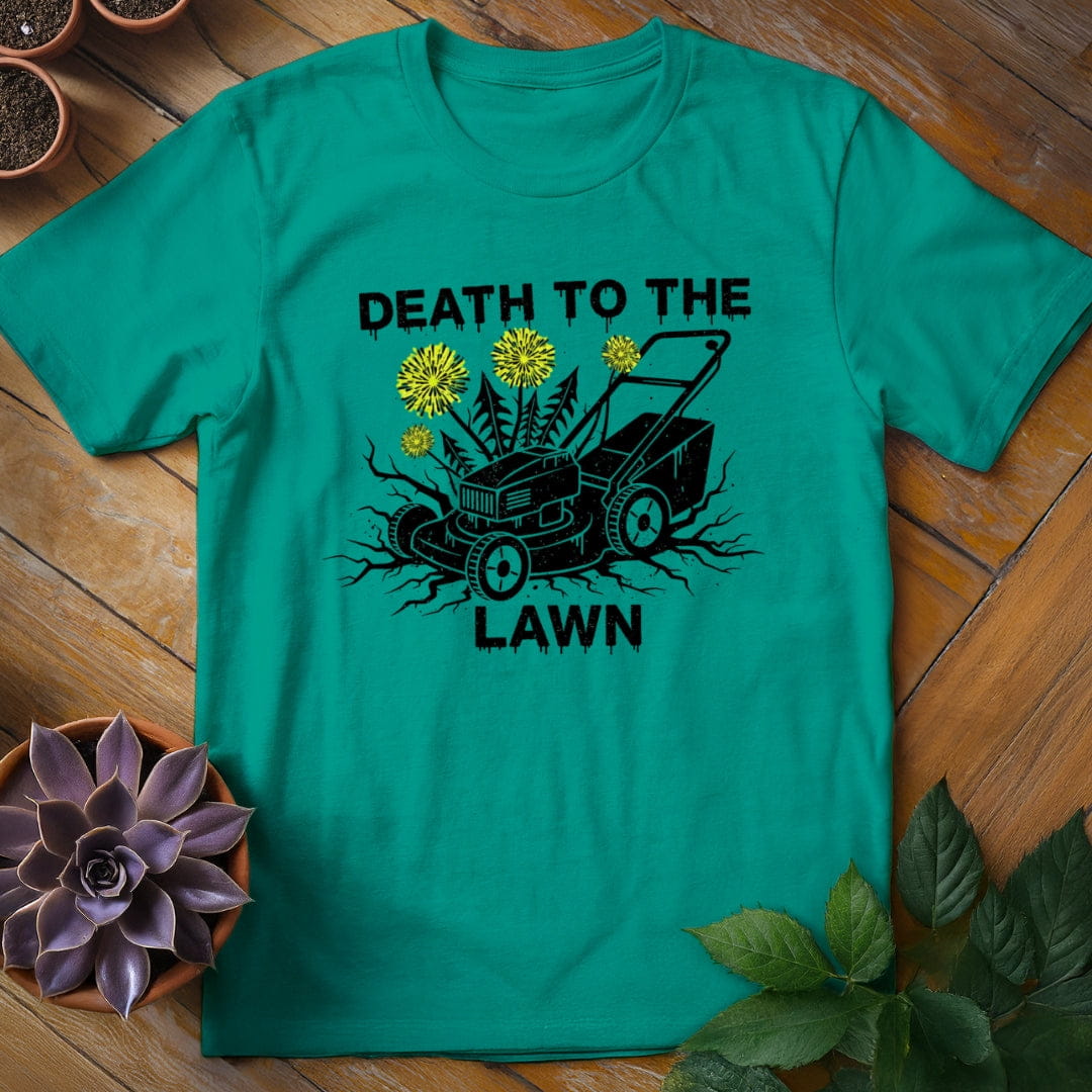 Death to the Lawn Tee T-Shirt Jade Dome / S