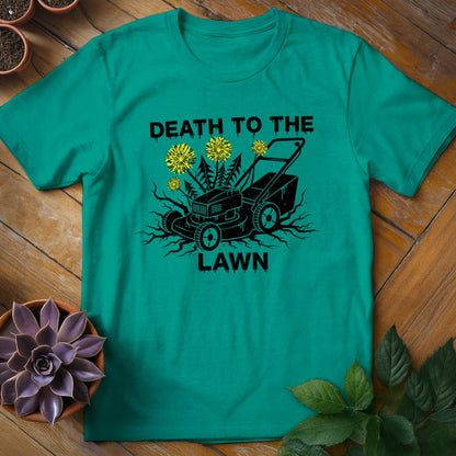 Death to the Lawn Tee T-Shirt Jade Dome / S