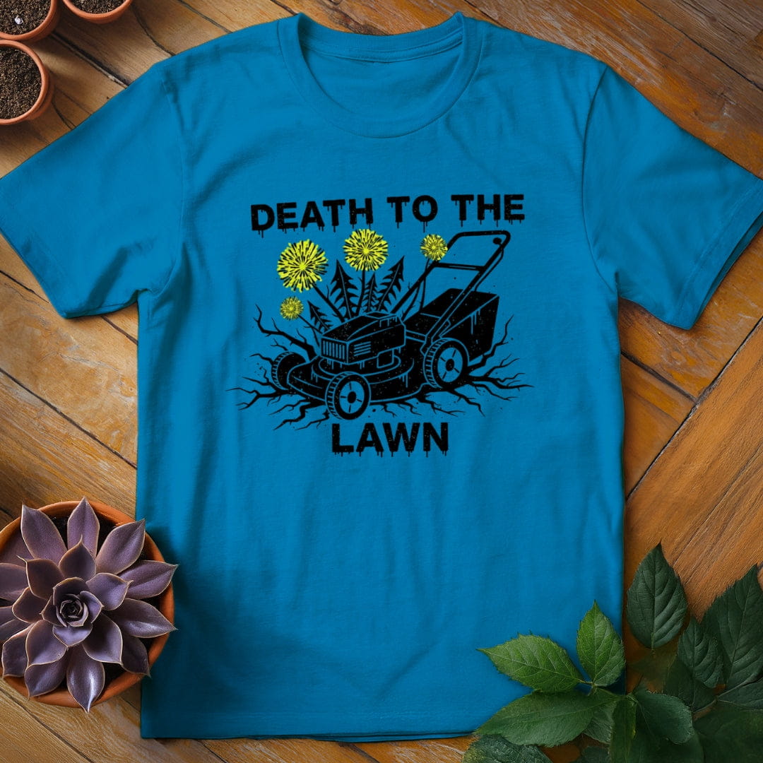 Death to the Lawn Tee T-Shirt Sapphire / S