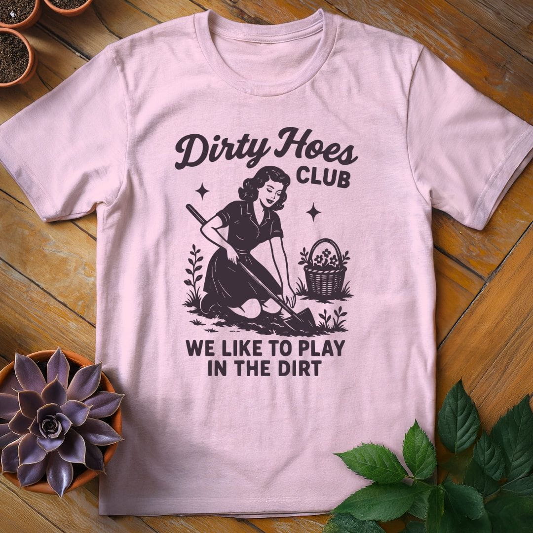 Dirty Hoes Club Tee T-Shirt Light Pink / S