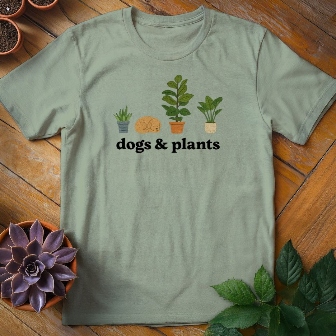 Dogs & Plants Icons Tee T-Shirt Sage / S