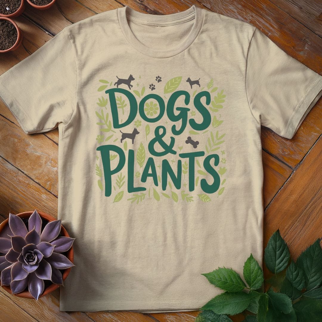 Dogs & Plants Tee T-Shirt Sand / S
